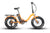 EUNORAU E-FAT-STEP 48V500W 20'' Foldable Step-Thru Fat Tire Electric Bike With White/Orange/Cream Color