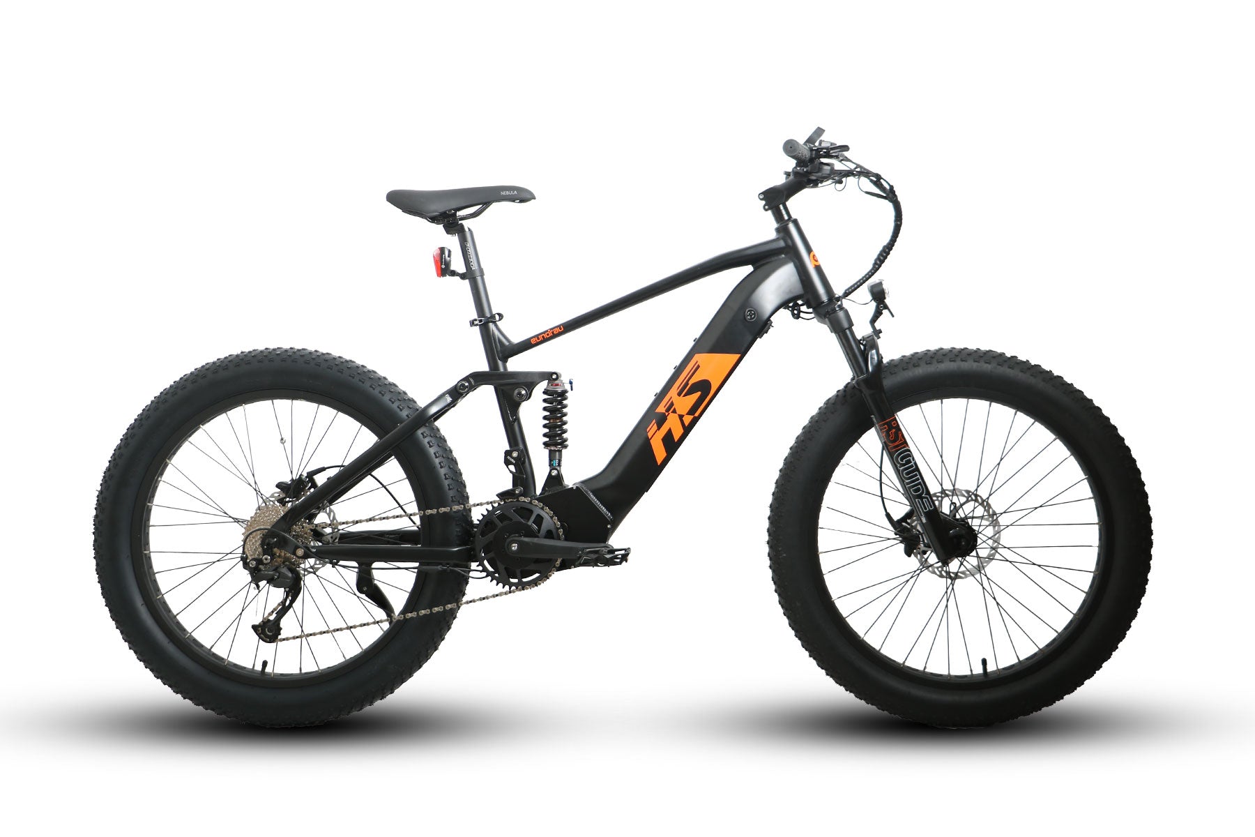 EUNORAU 48V1000W FAT-HS Dual Battery All Terrain Full Suspension Fat Tire Electric Mountain Bike Hunting/Fishing Bike